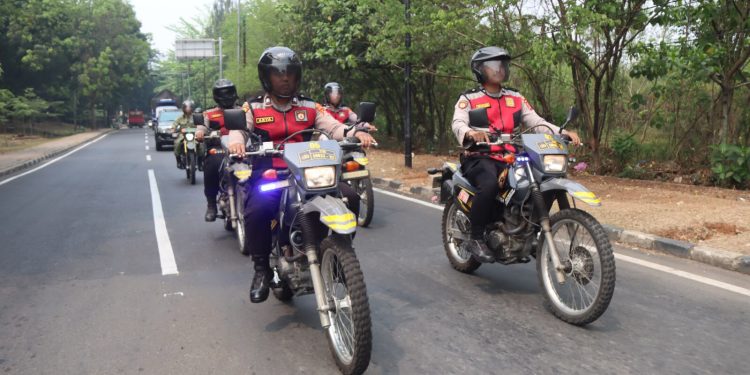 Polresta Tangerang Gelar Patroli Skala Besar, Sasar Stasiun dan Gerbang Tol