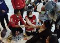PMI Cilegon Bantu Tangani Penumpang KMP Batumandi yang Terbakar