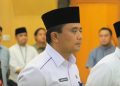 Kadispora Tangsel Mukroni mundur