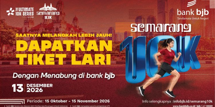 bank bjb Perkuat Sport Tourism Lewat Semarang 10K 2026, Hadirkan Promo Menabung Berhadiah Tiket Lari