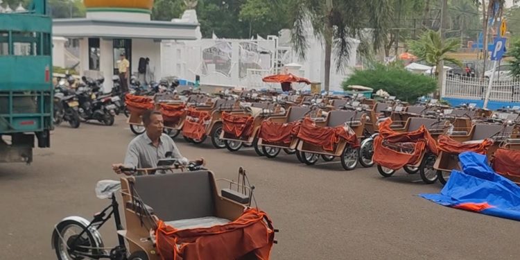 Becak listrik Prabowo