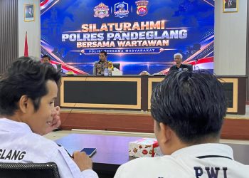 Kapolres Pandeglang silaturahmi wartawan